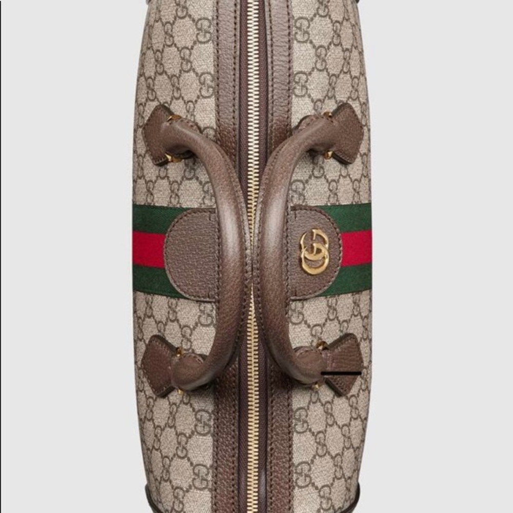 SOLD!✨NEW✨GUCCI✨GG GUCCISSIMA & LEATHER BOSTON BAG - Picture 5 of 16